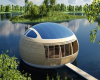 خانه‌‏ای شناور با قابلیت استفاده از انرژی خورشیدی